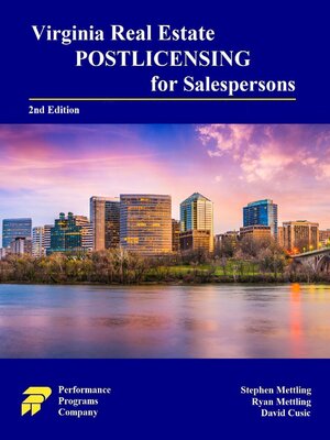 cover image of Virginia Real Estate Postlicensing for Salespersons